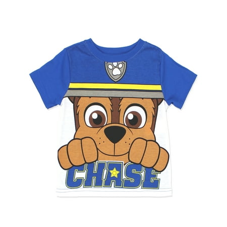 Paw Patrol Chase Boys Costume Style Tee Shirt (Toddler)