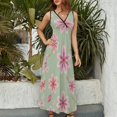 thumbnail image 2 of Vestido De Noche De Lujo Sin Mangas Para Mujer, Floral Vestido De Fiesta, 2 of 5