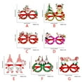 Christmas Glasses Frame Photo Prop Christmas Decoration 2024 New Year