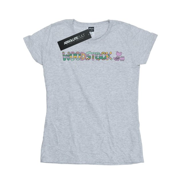 Woodstock T-Shirt en Coton Logo Aztèque pour Femmes