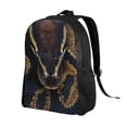 thumbnail image 2 of Cauagu Ball Phyton Snake Print Backpacks,Travel Daypack Casual Laptop Backpack Bookbag Fits 15 Inch Computer for Men Women, 2 of 8