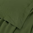thumbnail image 3 of Chezmoi Collection Solid Loden Green 100% Washed Cotton Duvet Cover Set King Size, 3-Piece Luxury Soft Breathable Smooth Cooling Comforter Cover with Button Closure, 3 of 9