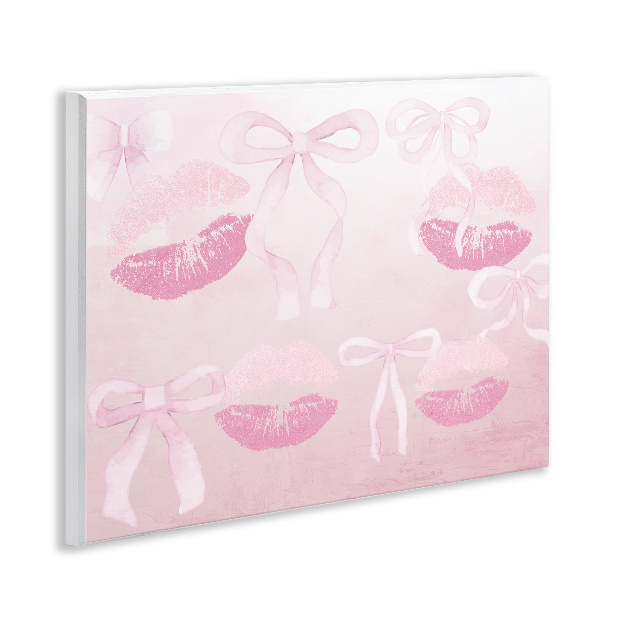 Dreamy Bows & Lips Wall Plaque Art, design by Kim Allen