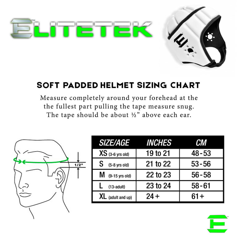 EliteTek Soft Padded Headgear, Universal Fit (Lacrosse, Rugby, Flag  Football, Soccer)