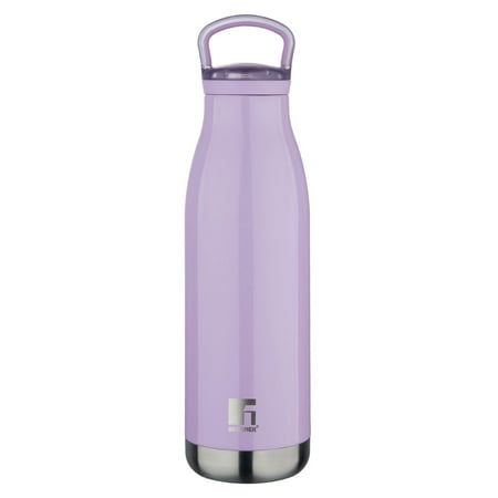 

Metallic Lilac Thermo Steel Bottle Or Flask 720ml | Hot & Cold Vacuum Insulated - For Water Coffee Tea Soup Juice - Use In Office Commute Sports Travel - Screw On Top Lid | Rust & Leak Proof