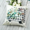 thumbnail image 6 of Spring Farmhouse Pillow Covers 20x20 Set of 4 Buffalo Plaid Floral Truck Pillowcases Home Sweet Home Bloom Flower Home Decor Eucalyptus Leaves Cushion Cases for Couch Sofa Patio Balcony, 6 of 6
