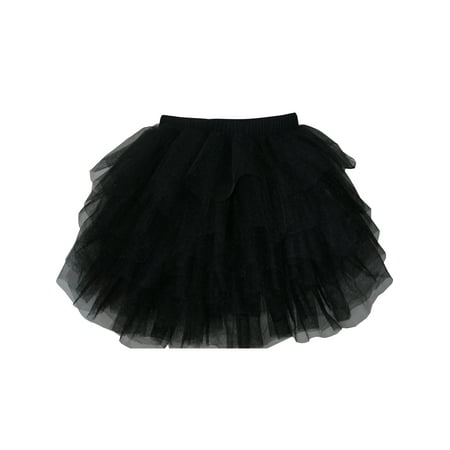 Sunny Fashion - Girls Skirt Black Classic Tulle Multi-layers Dancing ...