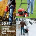 thumbnail image 6 of DuraTech Extension Cord 50 ft, Outdoor Extension Cord with Multiple Outlets, 14/3 SJT, 15 Amps, 3 Prong, Heavy Duty Extension Cord Power Strip, Blue, Lighting Decorations Indoor Outdoor, 6 of 9