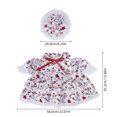 thumbnail image 3 of Porch Goose Outfits for 19-23 Inch Statue Heart and Arrow Print Dress with Matching Lace Hat Valentine's Day Outdoor Front Porch Patio Garden Yard Decor, 3 of 9