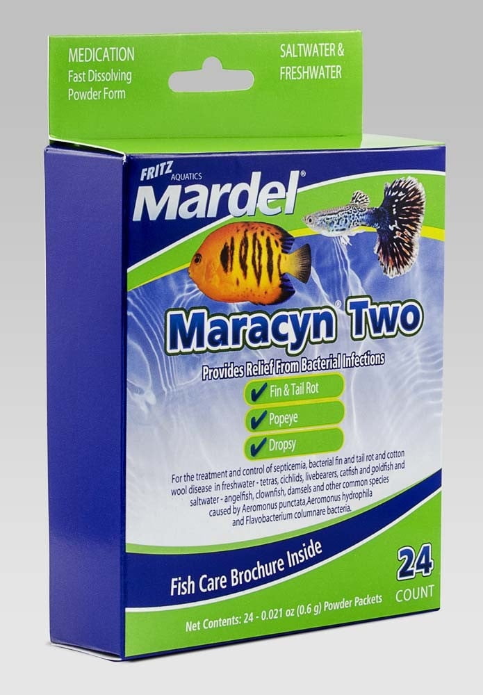Fritz Aquatics 24 Count Mardel Maracyn 2 Treatments