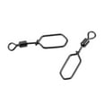 thumbnail image 3 of 50pcs Gancho de Pesca Rotable Swivels Conector Fuerte Pesca Snap de Forma Cuadrado Durable 2, 3 of 7