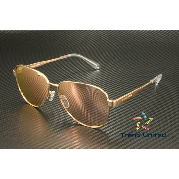 MICHAEL KORS MK1160 11086X Biarritz Rose Gold Mirror 61 mm Women's Sunglasses