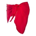 thumbnail image 1 of Jygee Beach Sarong Coverups Traje de baño Wrap Traje de baño Falda Protección Solar Ropa de Gasa con Corbata Abierta Ajustable Traje de baño para Exteriores,Rojo, 1 of 4