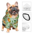 thumbnail image 3 of Fotbe Tangerine Sudadera con Estampado para Perros Pequeños – Suéter con Capucha para Mascotas, Tela Suave de Forro Polar con Bolsillo-Medium, 3 of 7