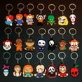 thumbnail image 2 of 100PCS Set Anime Keychain Cute Knives Animal Cats Ducks Game Controller Keyring Various Car key Accessories Friends Key Gift, 2 of 7