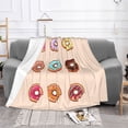 thumbnail image 2 of Donut Texture Design Throw Blanket, Super Soft Anti-Pilling Flannel Bed Blankets, 60"x50", 2 of 8