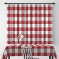 thumbnail image 4 of 60x84 Inch Checkered Vintage Linen Table Cloths Rectangle Christmas Buffalo Plaid Durable Tablecloth Farmhouse Stain Resistant Table Cover for Dining Room Outdoor Party Tables Decor, 4 of 7