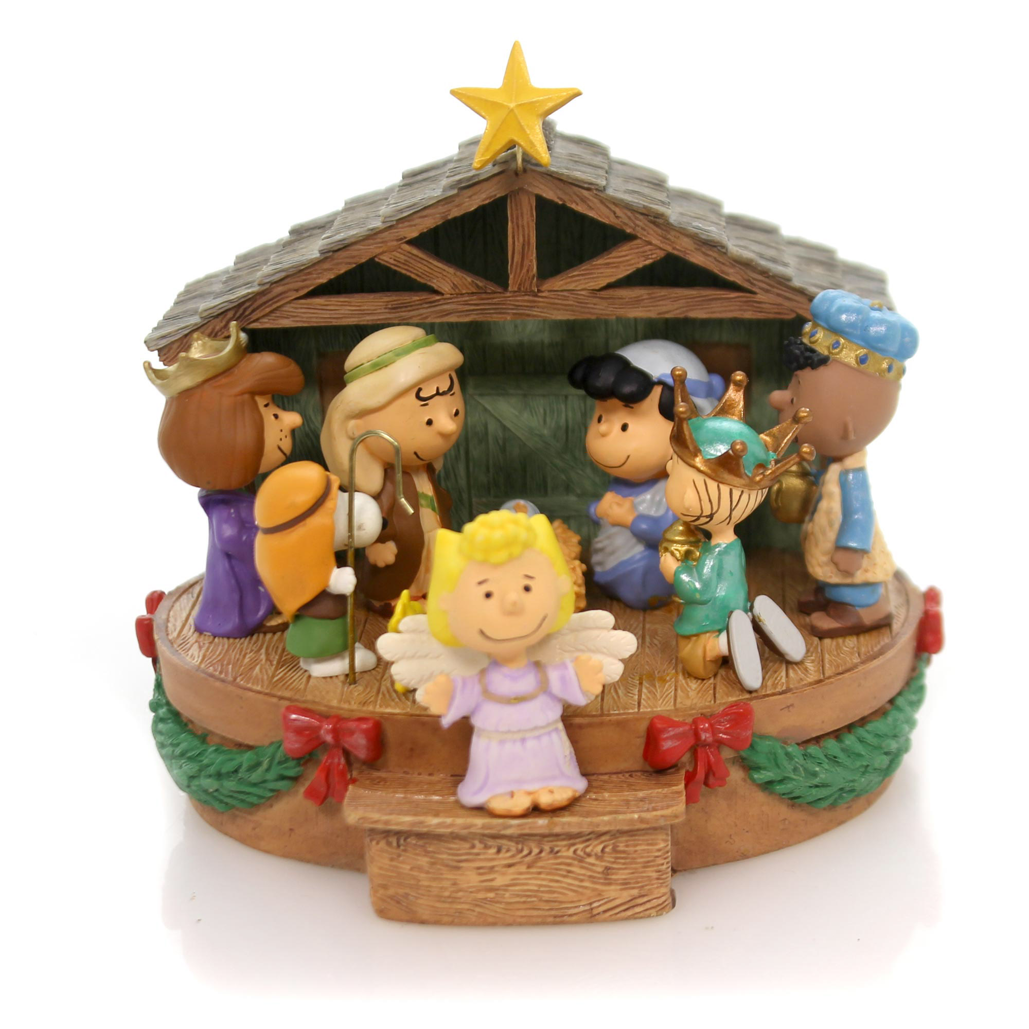 Christmas CHARLIE BROWN NATIVITY Polyresin Hallmark Peanuts Gang Ta9032