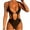 Black, variant on WREESH Womens One Piece Swimsuits Solid Color Swimwear Slim Swimsuit Bikini Straped Swimsuits Sleeveless Bathing Suits Black