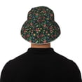 thumbnail image 5 of Honeii Mexican Flower 1 for Unisex Bucket Hat Waterproof Rain Hat Reversible Shiny Rave Bucket Hat for Concert Festival Boonie Cap, 5 of 6