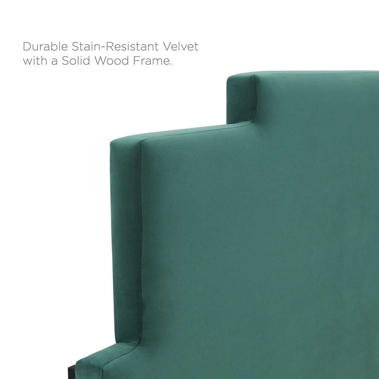 Kasia Performance Velvet Twin Headboard Teal