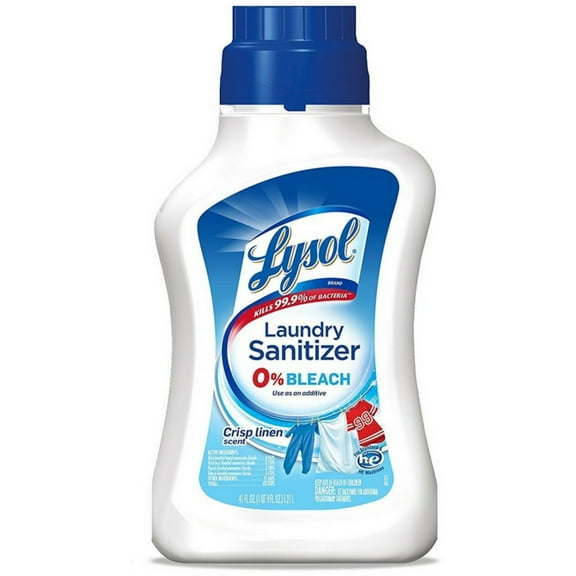 Lysol Laundry Sanitizer Additive, Crisp Linen, 41 Oz, 2 Pack