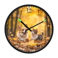 thumbnail image 2 of Voice Activated Clock with Glow Light 12 Inch Large Silent Wall Clock Battery Operated for Home Decor Happy Small Dog and Cat, 2 of 8
