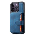 thumbnail image 7 of SaniMore Wallet Case for iPhone 15 Pro Max 6.7" 2023, Flip Cash Pocket Card Slots Kickstand PU Leather Skin Wear-resistant Retro Shockproof Anti-drop Cover For iPhone 15 Pro Max, Blue, 7 of 7