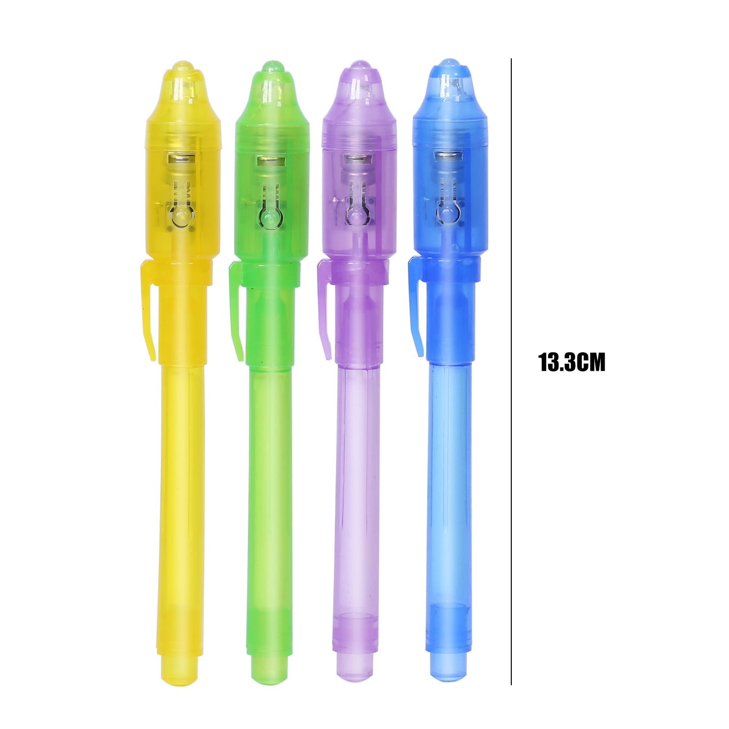 WQQZJJ Set of 14 Invisible Pen Fine Tip Invisible ink Maker Kids Message  Pen with Built in Light Clearance! 