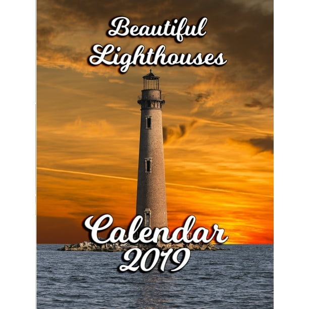 Beautiful Lighthouses Calendar 2019 FullColor PortraitStyle Desk