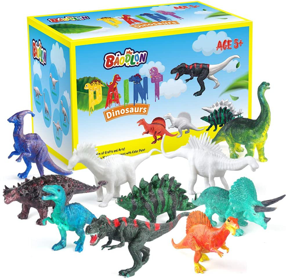Randomly Selected Paint Your Own Dinosaurs Painting Set Craft 6pcs Figurine 