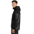 thumbnail image 2 of Port Authority Men's Waterproof Soft Shell Jacket_Black/Graphite_XL, 2 of 3