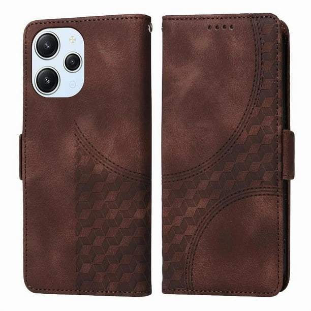 Funda GANGXUN para Xiaomi Redmi 12 4G/5G con diseño acolchado elegante, cuero PU, protección total y ajuste preciso