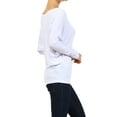 thumbnail image 3 of Moa Collection Women's Relaxed Fit Tunic Top Dolman Sleeve Knit Casual Style, 3 of 4
