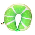 thumbnail image 1 of ITFABS U Shaped Neck Pillow Cartoon Fruit Print Memory Foam Cushion, 1 of 2