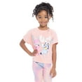thumbnail image 4 of Bluey and Coco Girls Iridescent Short Sleeve Graphic Top, Sizes 4-16, 4 of 9