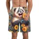 thumbnail image 1 of Balery Elegant Cute Panda Sunflower Traje de Baño Estilo Hawaiano para Hombre, Shorts de Secado Rápido con Bolsillos-X-Large, 1 of 6