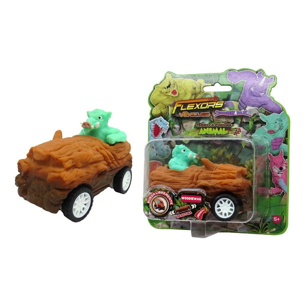 Muñeco de acción flexible y moldeable Flexors Vehicles Animal, Woodiewag, para niños, 10 cm de altura. Marca Ruz.