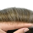 thumbnail image 4 of LYRICAL HAIR Lace Front Toupee for Men Indian Human Hair Replacement System  French Lace Mens Toupee Thin Skin Hairpieces for Man Bleached Front Knots Mens Hair Piece Unit, 4 of 6