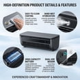 thumbnail image 2 of Mini Portable Air Conditioner with Remote, Wireless Air Conditioner Cooling Mist Fan, Small Wall Air Conditioner No Window No Drill, 3 Speed Evaporative AC for Home Office(Black), 2 of 9