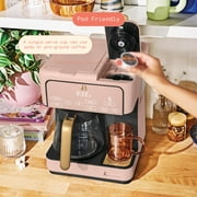 Beautiful Multi-Brew 12-Cup Programmable Drip & Single-Serve Coffee Maker, Rose by Drew Barrymore