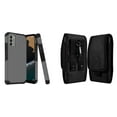 thumbnail image 1 of MK Armor Case for Nokia G400 5G and Vertical Nylon Belt Holster Pouch - Gray, 1 of 9