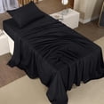 thumbnail image 4 of King Bed Sheet Set Piece Bedding Soft Brushed Microfiber Fabric Shrinkage & Fade Easy Care (), 4 of 6