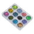 thumbnail image 1 of lionlar 12pcs UV Gel Dust Powder Colorful Decoration Set Accessory Crafts Style-01, 1 of 9