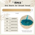 thumbnail image 2 of 10 Pcs Cotton Bra Liners Boob Sweat Pads 3 Layer Rectangle Under Bra Pads Sweat Liners for Women Sweating Supplies(18inch, M Khaki), 2 of 7