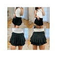 thumbnail image 2 of Michellecmm  Women's Fashion Mini Skirts Layered Ruffles Solid Color Skirts, 2 of 9