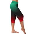 thumbnail image 6 of CLOISE Capris for Women Athletic Stretch Capris Joggers With Pockets Soft Elastic Waist Running Petite Capri Sweatpants Pull On Capri Lounge Pants Gradient Color Casual Yoga Capris Red, 6 of 6