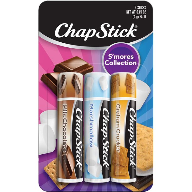 ChapStick S'mores Collection Graham Cracker, Marshmallow and Milk