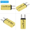 thumbnail image 3 of 20A Yellow Mini Circuit Breaker for Car Truck Boat RV 14V DC Automatic Reset, 3 of 8
