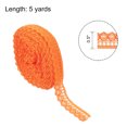 thumbnail image 2 of Lace Trim, 5 Yards 1/2 Inch Vintage Lace Ribbons for DIY Sewing Craft Gift Package Decoration Wedding Headbands Orange, 2 of 7